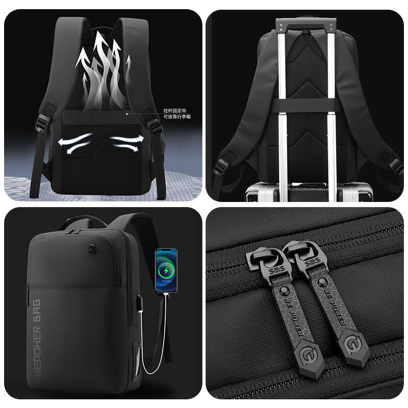 WEPOWER New Outdoor Large Capacity Backpack Men's Multifunctional Business Casual Laptop Bag