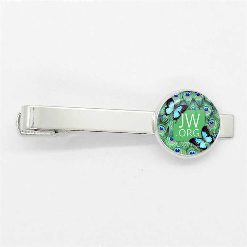 New Steampunk Jehovahs Witnesses Tie Clip JW.ORG High Quality Clip Round Handmade Jewelry Glass Gem Clips Gift W250604