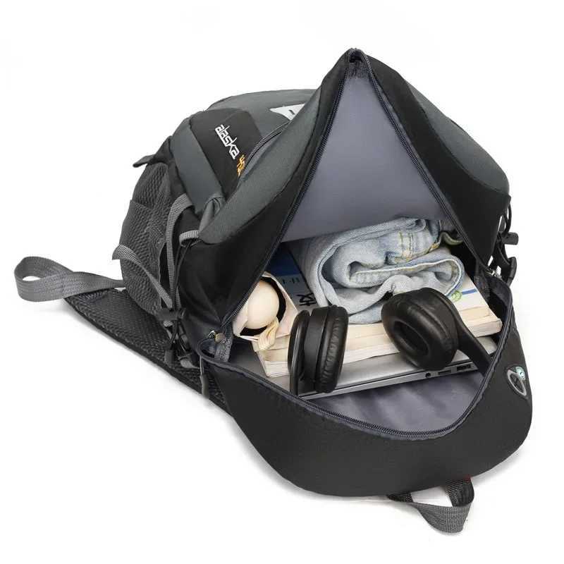 Travel Backpack Men and Women Outdoor Mountaineering Bag Large Capacity Waterproof Sports Hiking Camping Luggage Storage BagsW250603