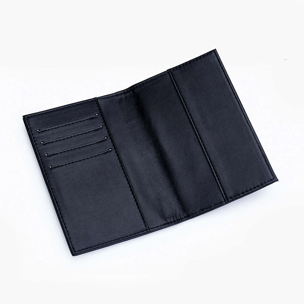 High-end Sheepskin Holder Women's New Fashion Woven Passport Cover Multi-functional Document Organizer Wallet
