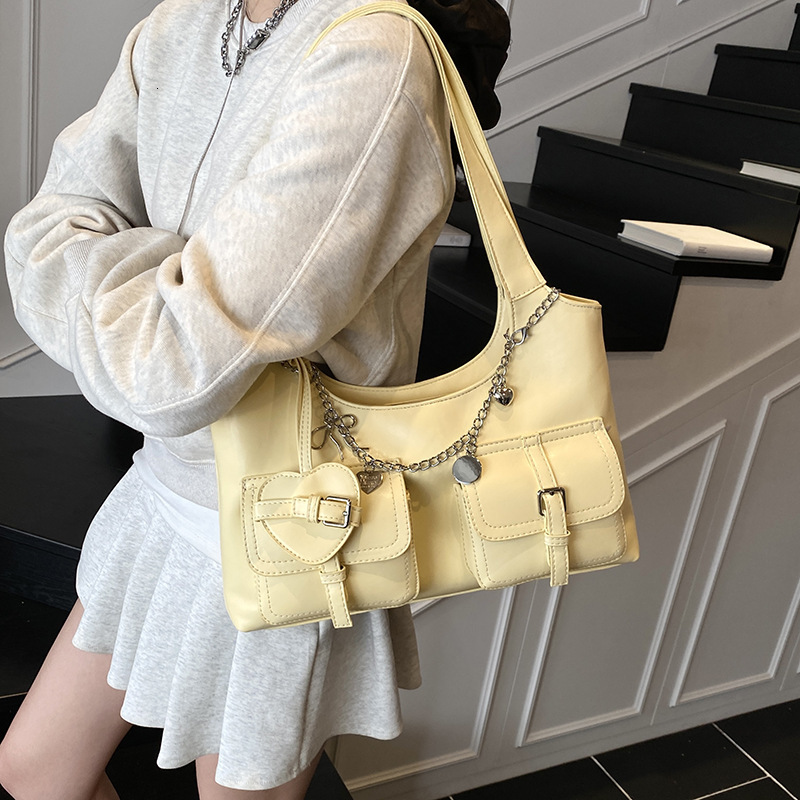 designer High-end Underarm Bag for Women, Commuter Bag 2025 New Large Capacity Fashion Single Shoulder Tote Bag Simple Handbag