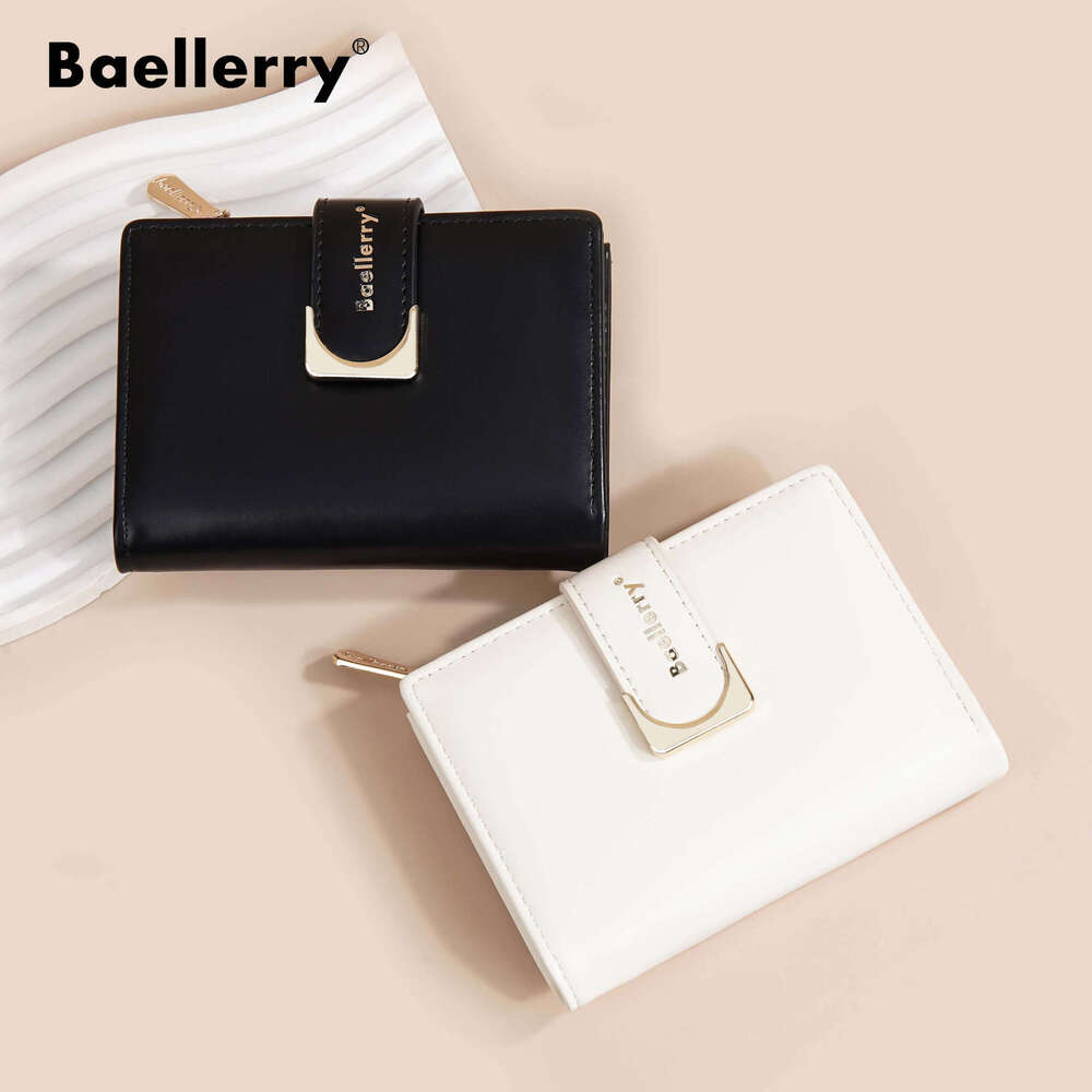 Women's Wallet Female Ins Style Exquisite Short Buckle Multi-Card Slot Coin Purse Card Holder High-End Feel