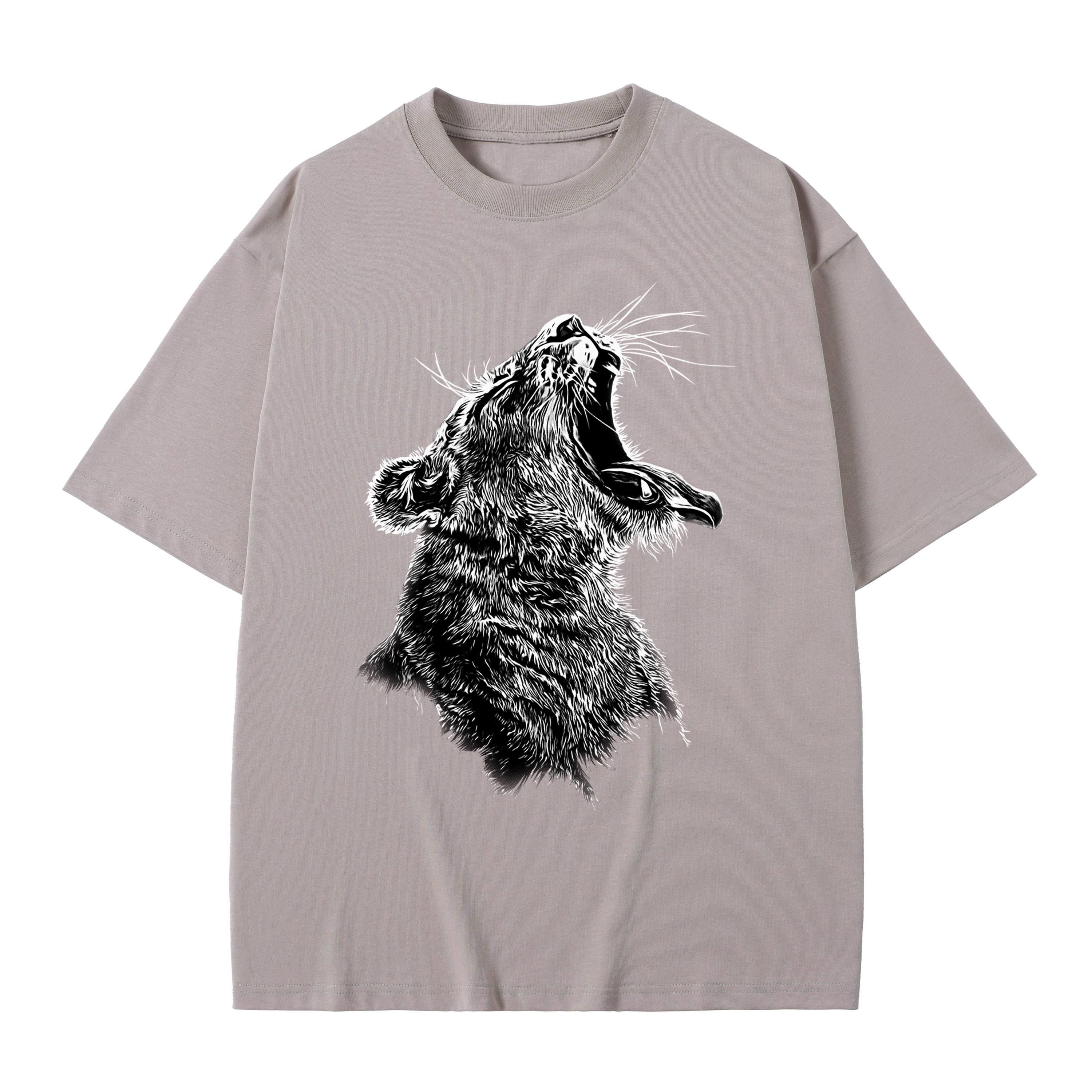 BROADTRUE T-shirt men's top designer cotton T-shirt the lion short sleeved clothing high-quality fashionable T-shirt