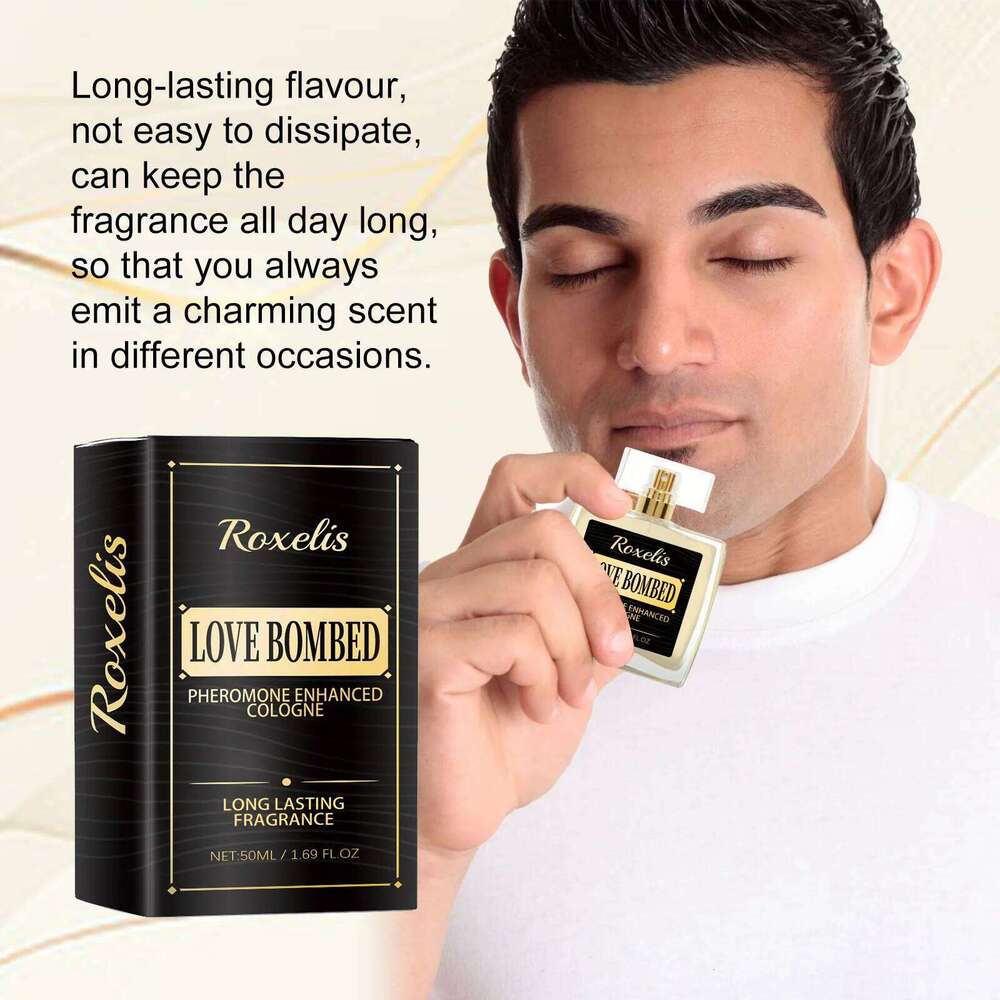 free shipping Roxelis 50ml Long Lasting Pheromone Men Cologne Fragrance Deodorant Mist Glamour Flirting Scent Romantic Dating Perfume