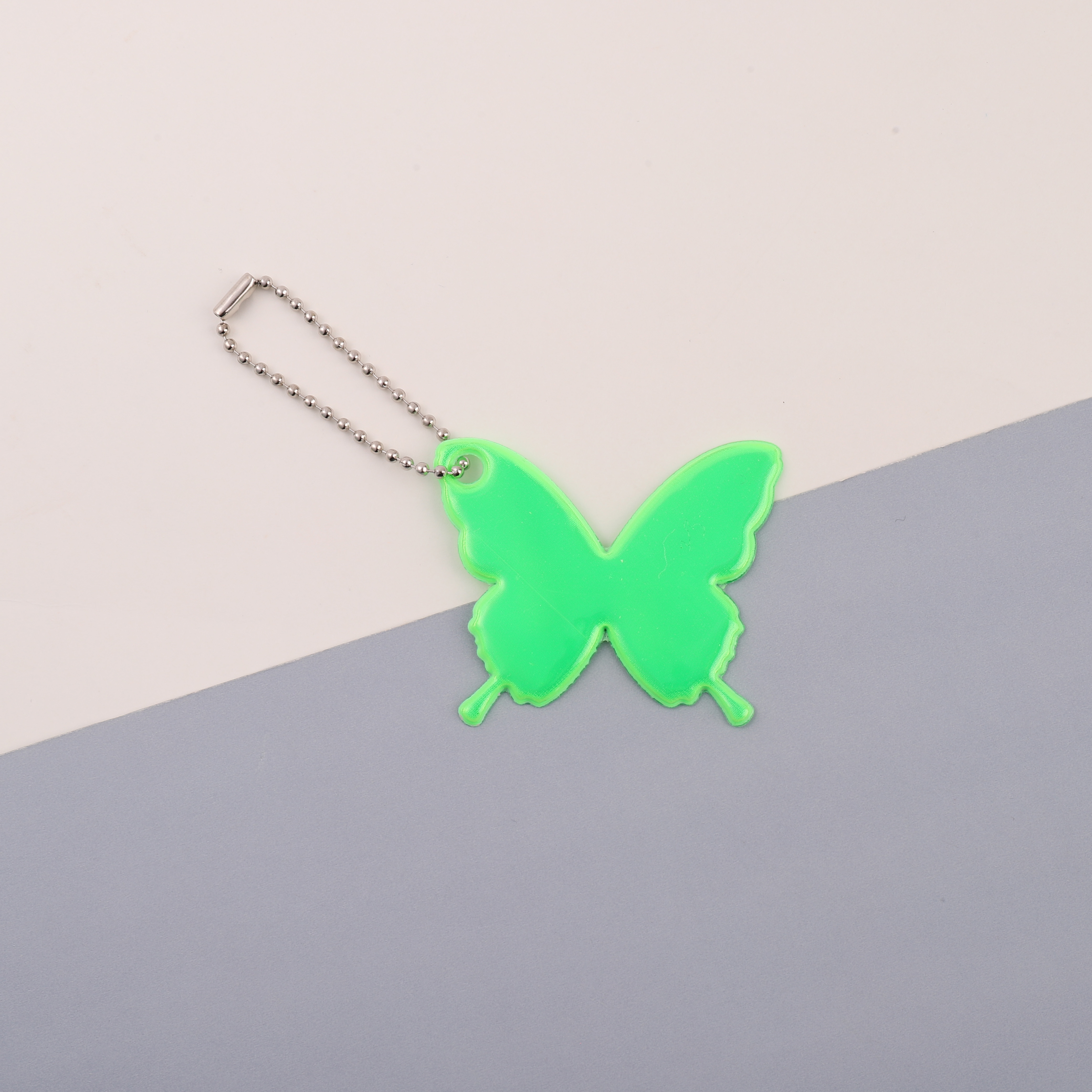 Reflective Butterfly Shape Backpack Pendant Enhancing Evening Visibility - Customizable Bulk Orders Available