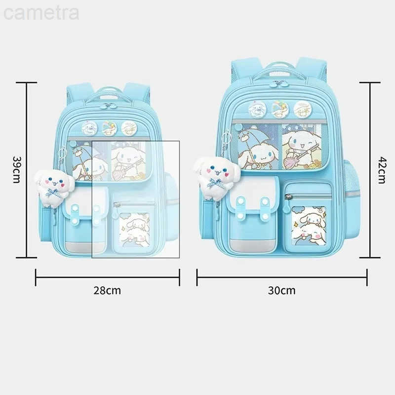 Sanrio Cinnamoroll Large-Capacity Cartoon ChildrenS Backpack Kuromi My Melody Pochacco Cute Anime ChildrenS School Bag Set XJ250604