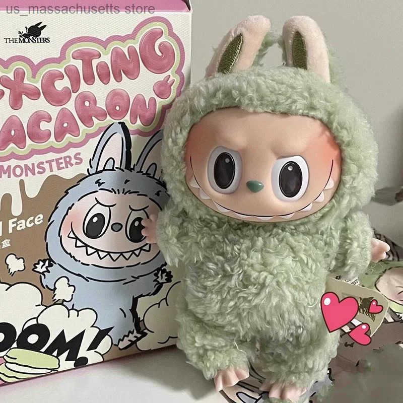The Monsters Heartbeat Macaron Enamel Face Blind Box PVC Figurine Tabletop Ornament Kawaii Doll Kid Birthday Gift y250604IDXV