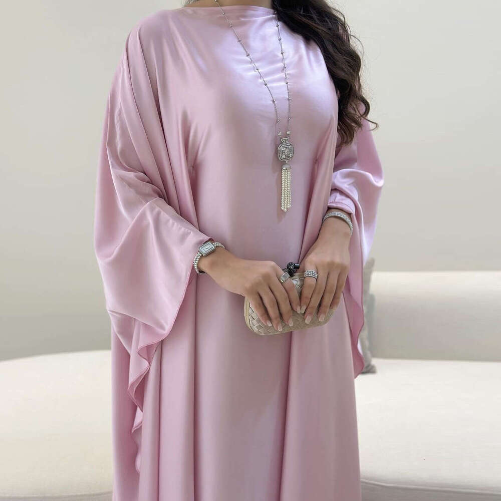 Mq096abaya Muslim Dress Modest Fashion Pullover Soft Light Embroidered Long Robe Women's Clothing B5