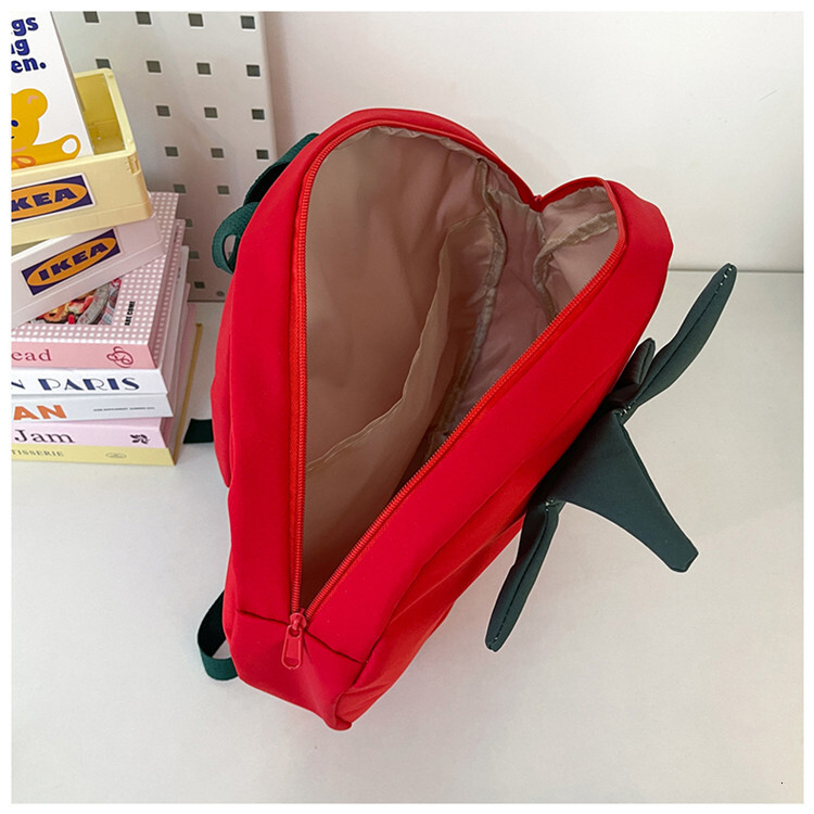 Free Shipping New Style Personality Cute Backpack Versatile Niche Design Designer Bag Outdoors Fruit Tomato Backpack For Middle And High School Studen