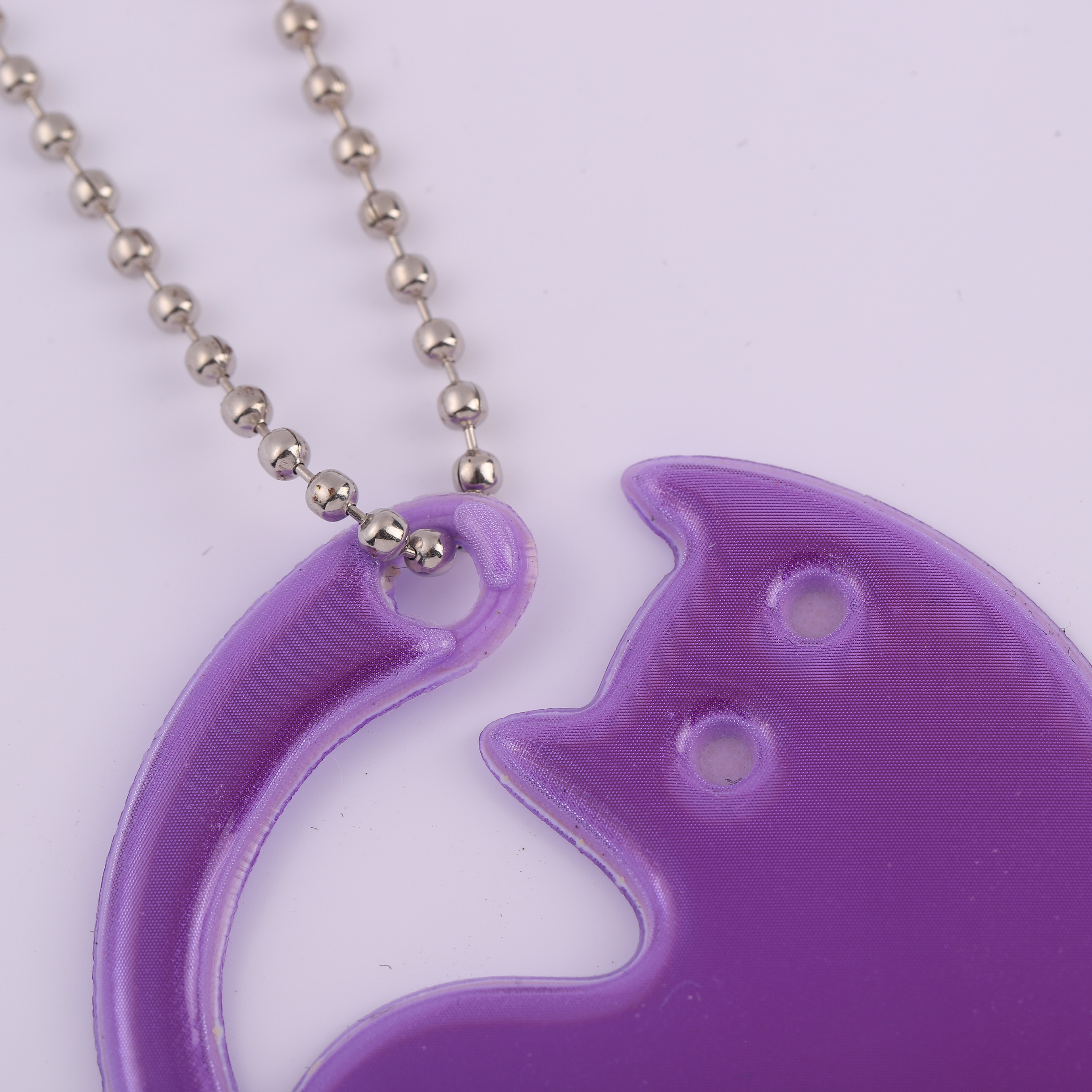 Creative Cat-Themed Backlight Pendant Durable Night Reflector Key Fob Available in Multiple Colors