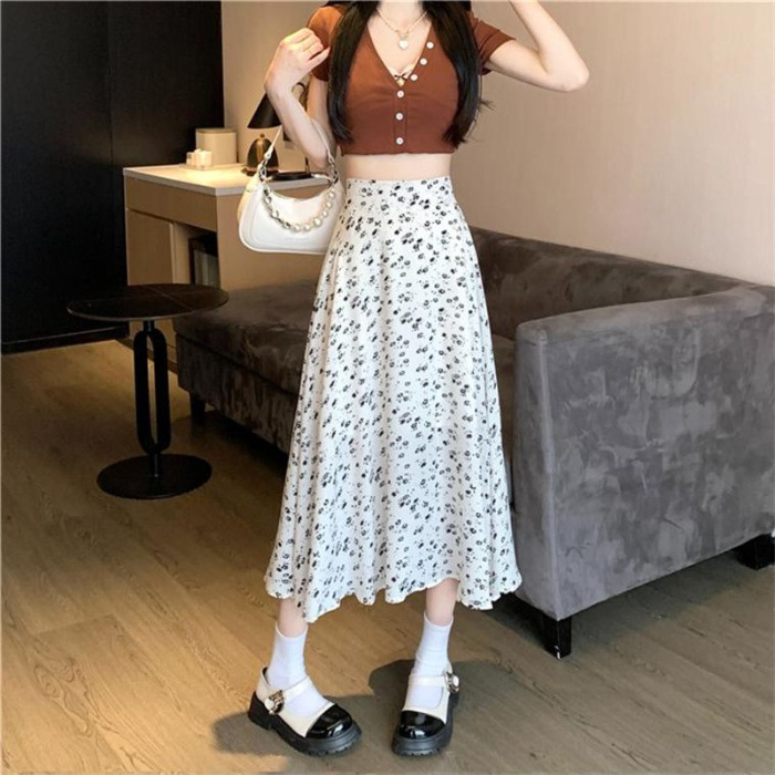 PD148 Floral suspender dress for women summer tea break hot girl