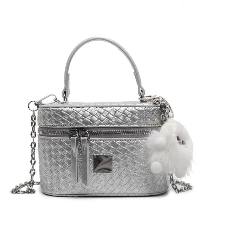 designer Niche Woven Pattern Handbag for Women 2025 New Versatile Chain Crossbody Bag Casual Crossbody Box Bag