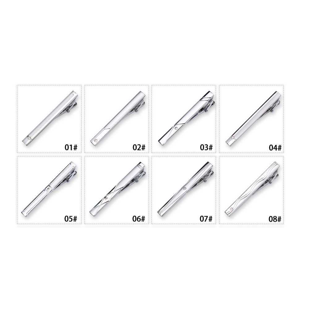 8pc Metal Tie Clip Set With Box For Tie Clip Man Luxury Business Wedding Guest Gift Necktie Pin Man Business Jewelry Gifts Sets W250604