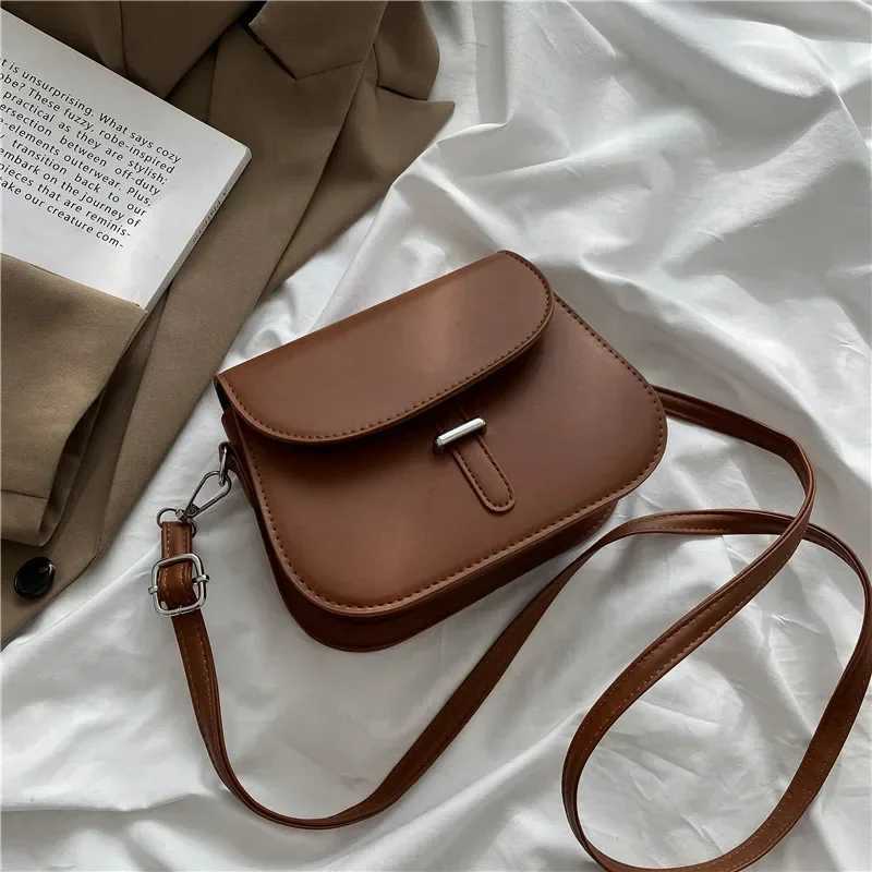Fashion Women Crossbody Saddle Bag PU Leather Small Handbags Purses Retro Semicircle Designer Messenger Bags Female Clutch Tote XJ250604