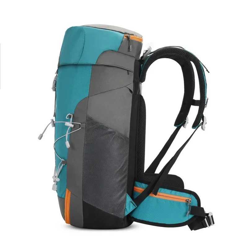 40L Camping Backpack Large Capacity Waterproof Climbing Backpack Outdoor Shoulder Rucksack Men Women Hiking Sports Storage Bag W250603