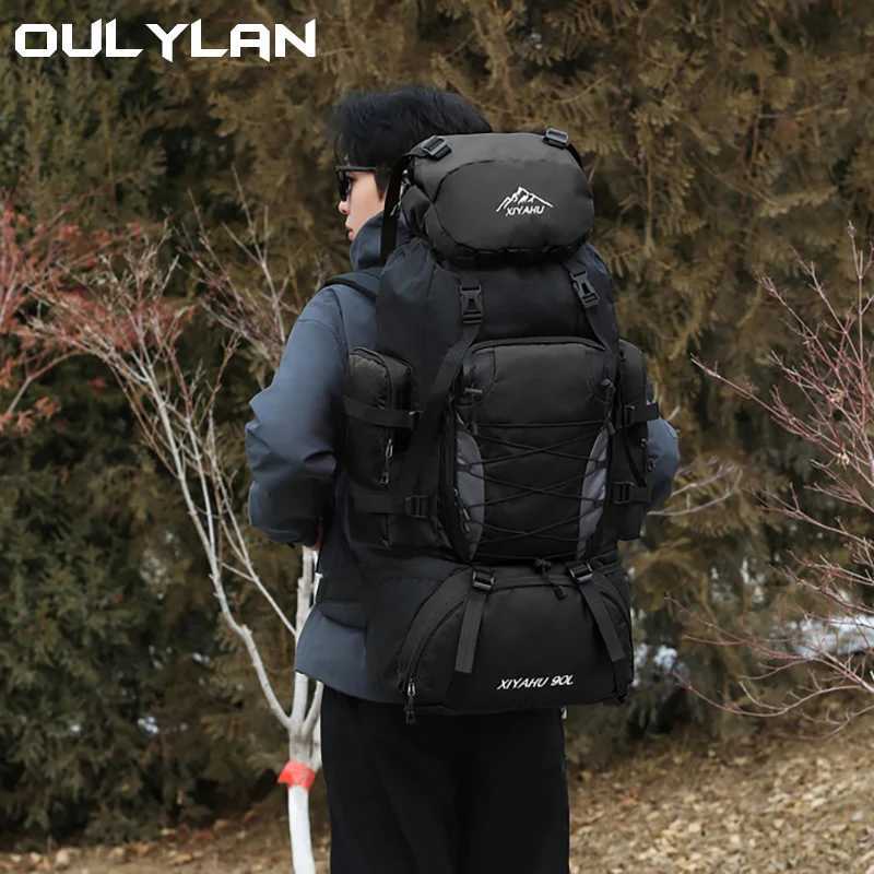 Fashion Outdoor Sport Bag Unisex Multifunctional Breathable Waterproof 90L High-Capacity Lightweight Mountaineering Backpack W250603