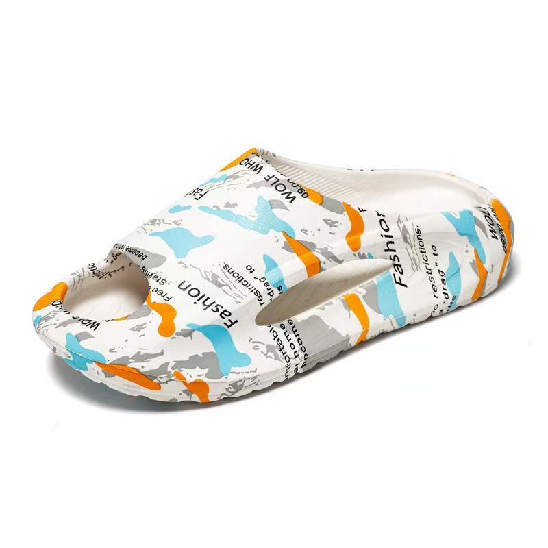 Sole Thick Patchwork Color Summer Sneaker Slippers Women Men Platform Slides Eva Unisex Sports Sandals Beach Shoes 9695