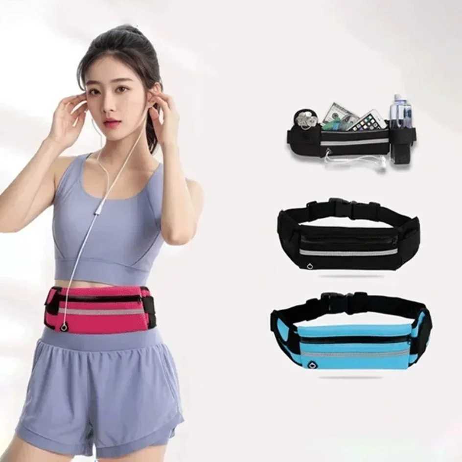 Multifunctional Outdoor Running Waist Bag Headphones Phone Small Item Storage Bag Free Your Hands Sports Waist Bag W250604