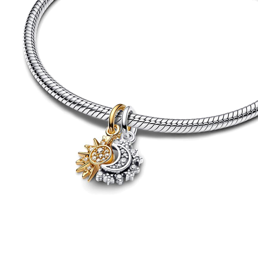 FewDook New Arrival Snowflake Headband Dangle Charm Fit Original Pan Bracelet Greek Flag Heart Beads DIY Women High Quality Jewelry Gift Accessories