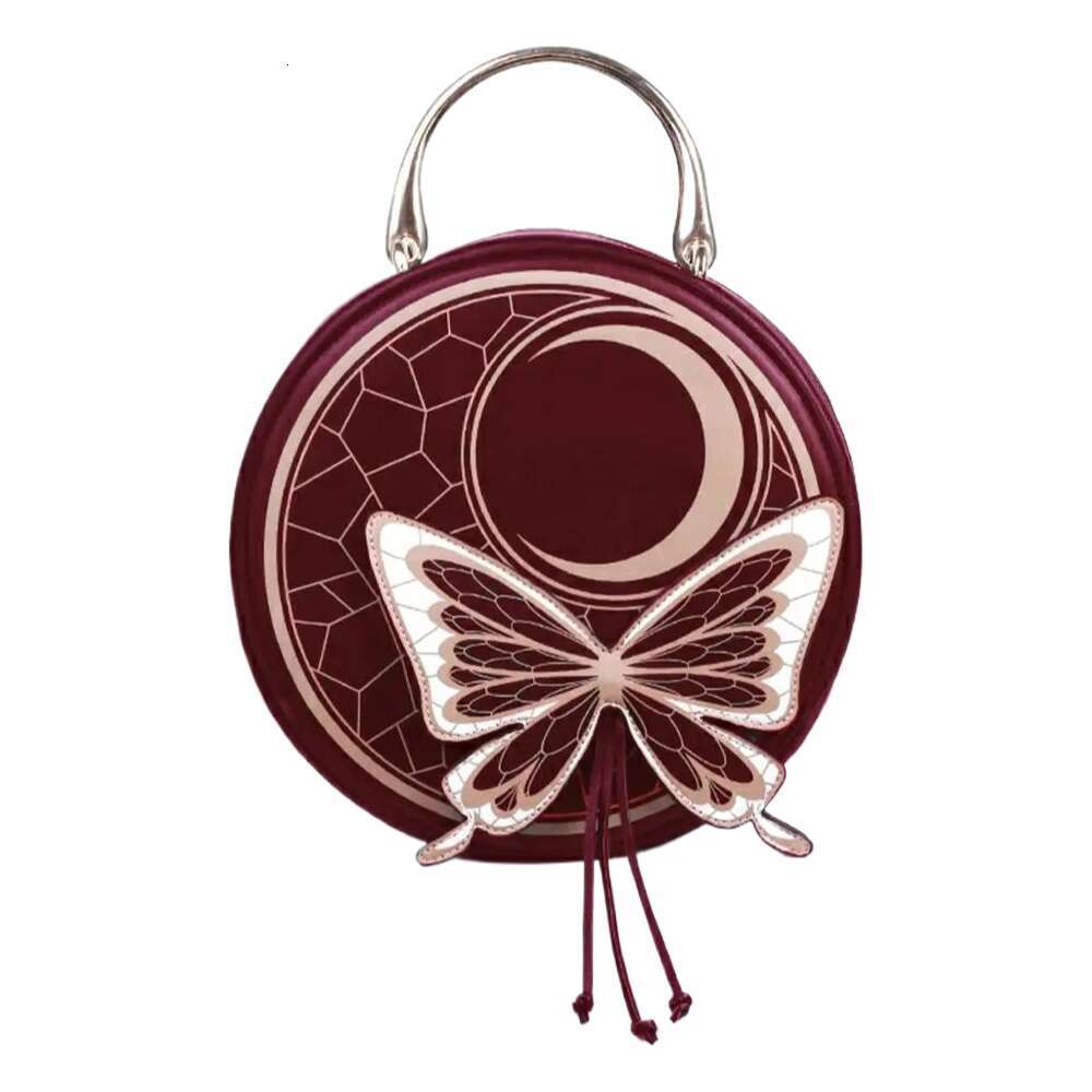 LovelyLota original design moon goth beautiful round butterfly lolita cute girl shoulder bag College