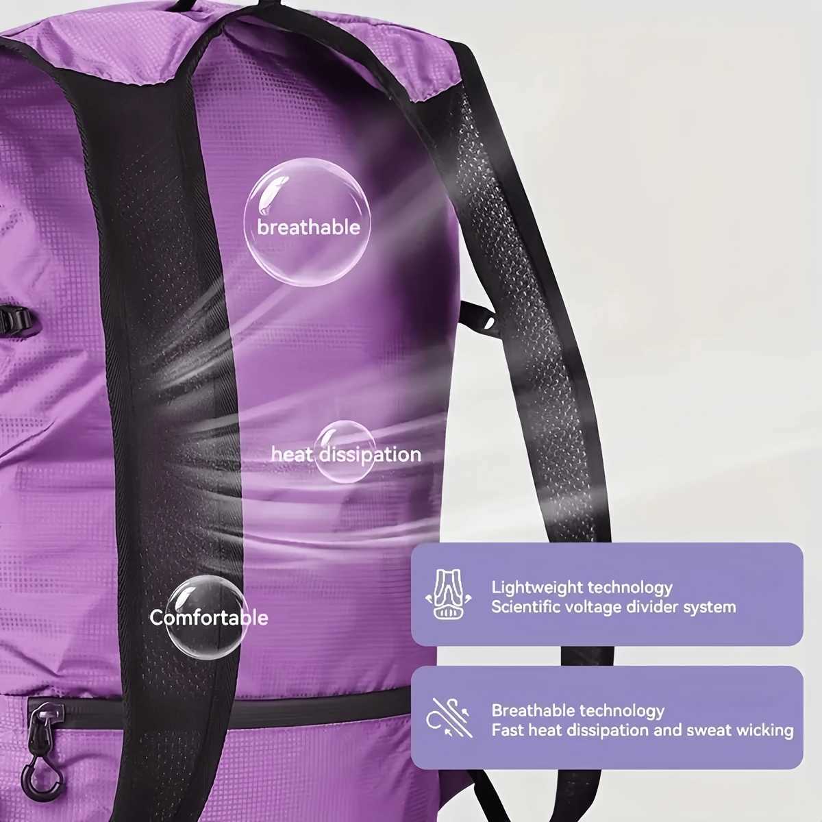 Maike Hiking Backpack Outdoor Sport Travel Bag Camping Mountaineering Travel for Women Men Small Hiking Backpack Shoulder BagW250603