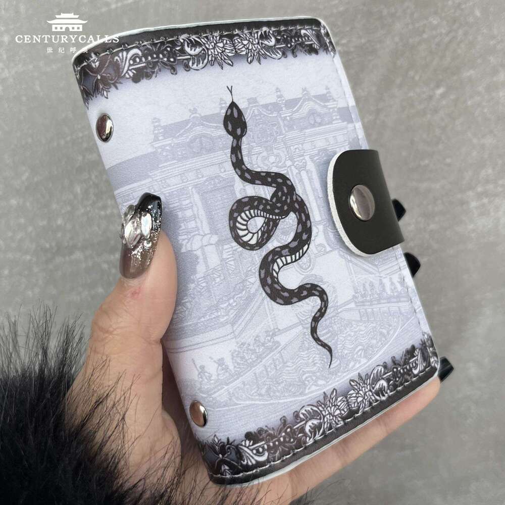 2025 New Dark Style Trendy Internet Celebrity Cool Short Wallet 70% off Multi-Card Slot Coin Purse Card Holder for Students