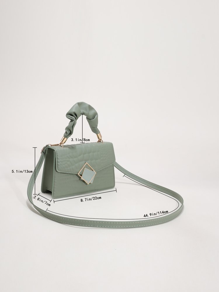 New Style Bag for Women 2025 New Simple Ladies Bag Solid Color Crossbody Bag Pleated Handbag Shoulder Bag Stone Pattern Small Square Bag New Free Deli