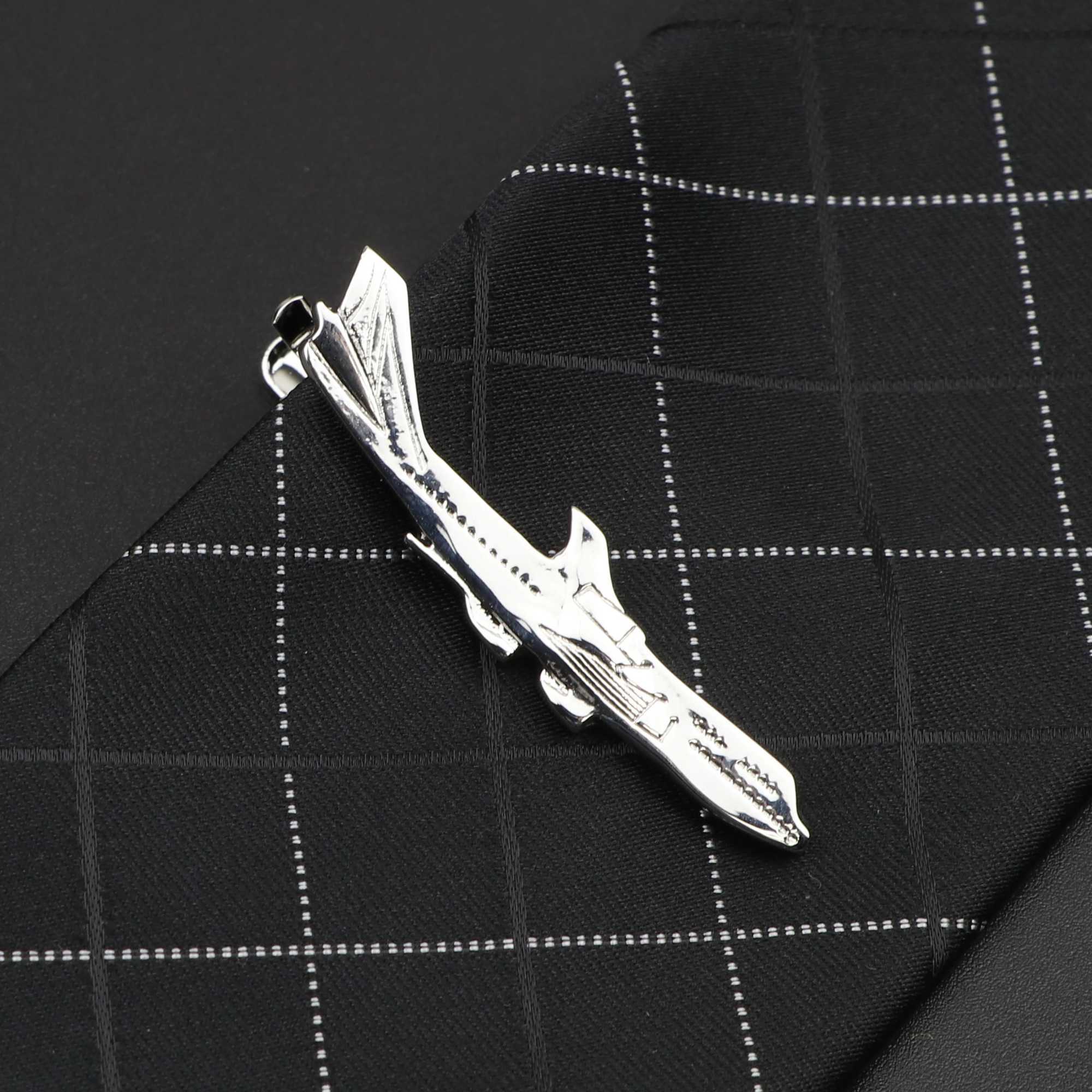 Mens Metal Tie Clip Luxury Airplane Beard Sword Dinosaur Pen Guitar Shape New Design Fashion Wedding Party Bar Tie Accessories W250604