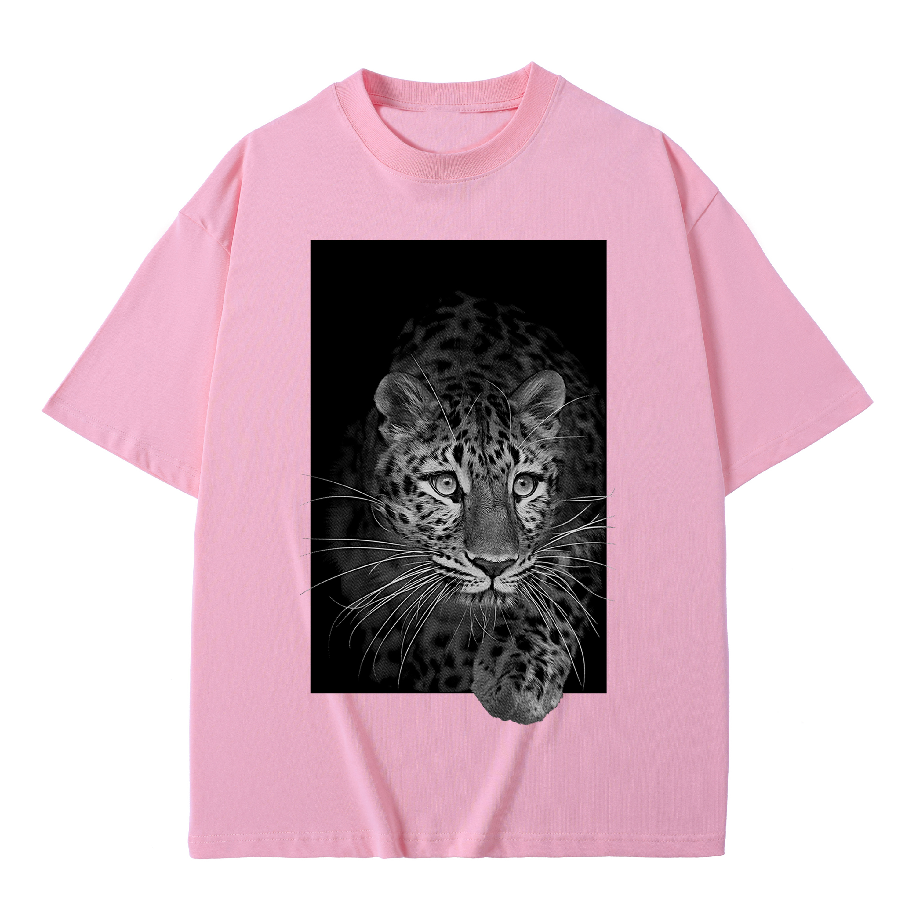 T-shirt men's top designer cotton T-shirt Silver the leopard short sleeved clothing high-quality fashionable T-shirt BROADTRUE