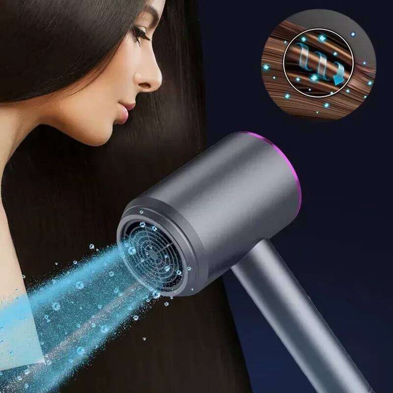 Constant Temperature For Women Blue Light Negative Ion Professional Electric Hair Brush Quick Drying Low Noise Dryer
