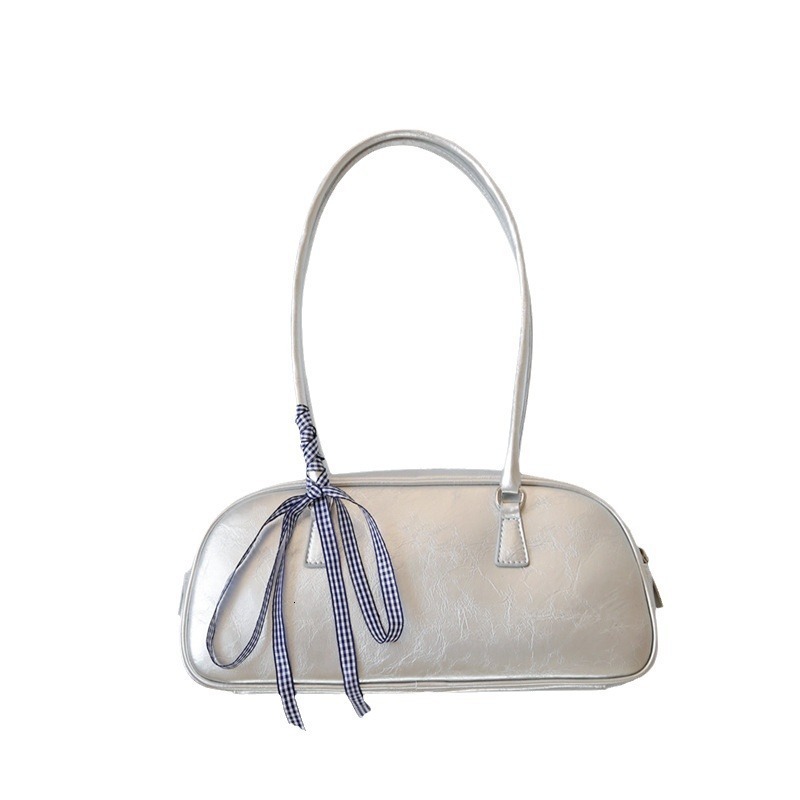 New Ballet Style Women s Handbag fashion Fashion Multi functional Silver Shoulder Underarm Bag Fashion Designer Women fashion s Shoulder Bag