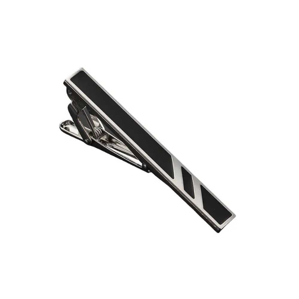 Fashion Clasp Wedding Gift Style Tie Clamp Pin Necktie Simple Clip Golden Jewel Men Metal Tie Clips W250604