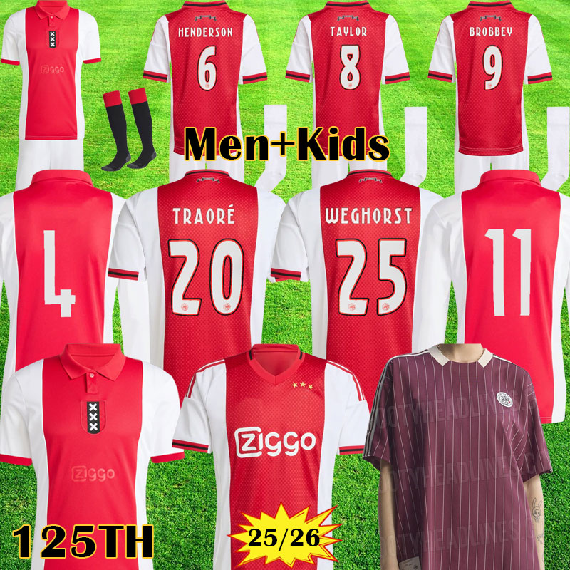 Timeless for 125 years Amsterdam Soccer Jersey 25 26 ajaaxE jersey maillot 2025 125-Year Anniversary Kit Ajaox football shirts Retro 2025 2026 AFC shirts aajax kits