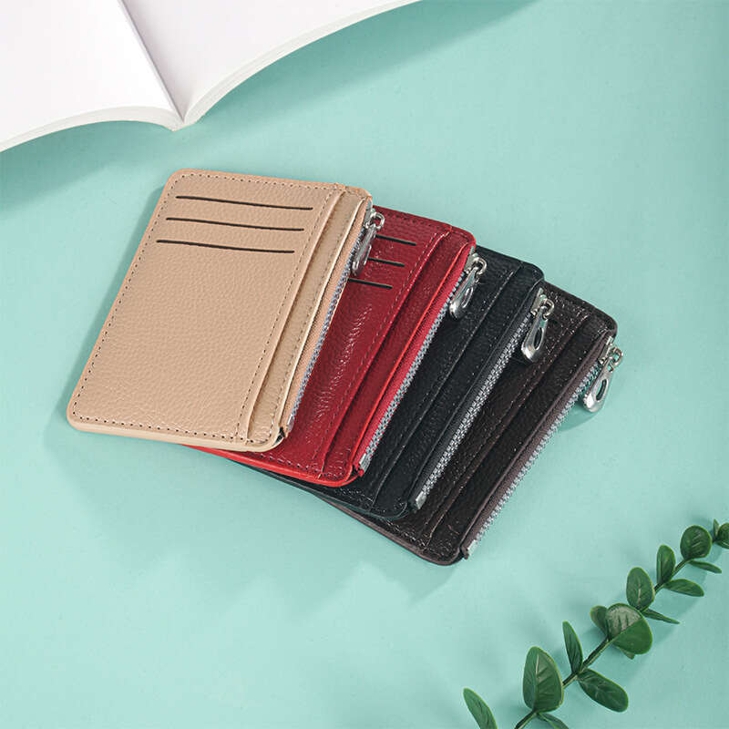 Hot Selling 2025 New Casual Zipper Multi-Card Slot Coin Purse Multi-Functional Lychee Pattern Card Holder
