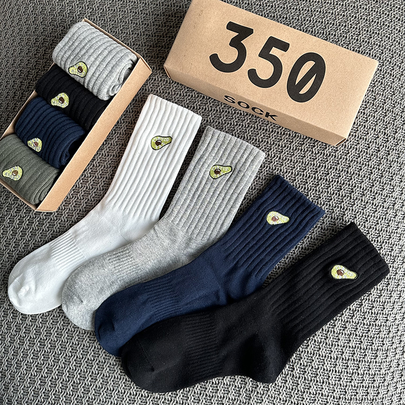 Fashionable Mens Spring-Summer Sock Set with Fun Designs - Pack of Four Assorted Colors