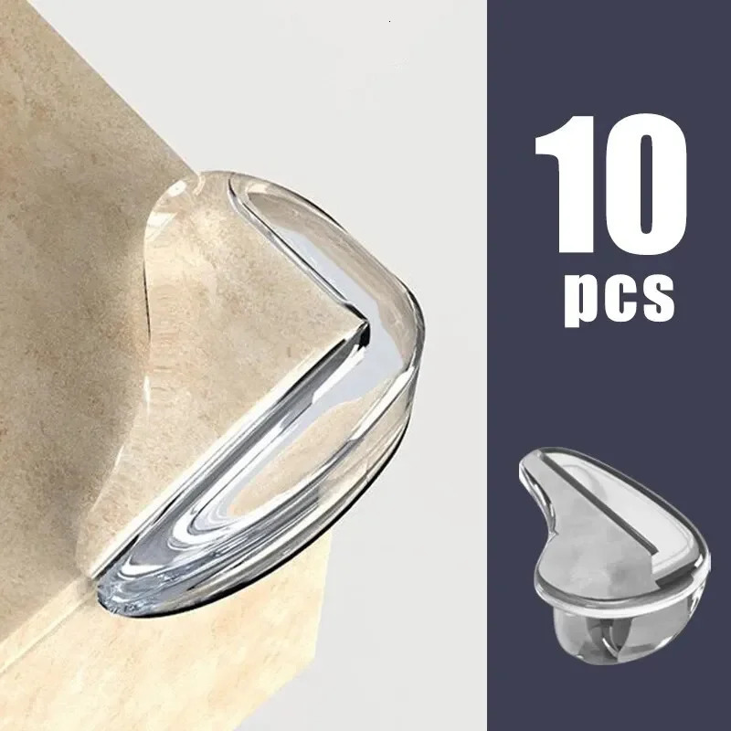 10PCS Clear Anti-collision Coffee Table Furniture Corner Protectors Soft Corner Sheathing Living Room Decor 250530