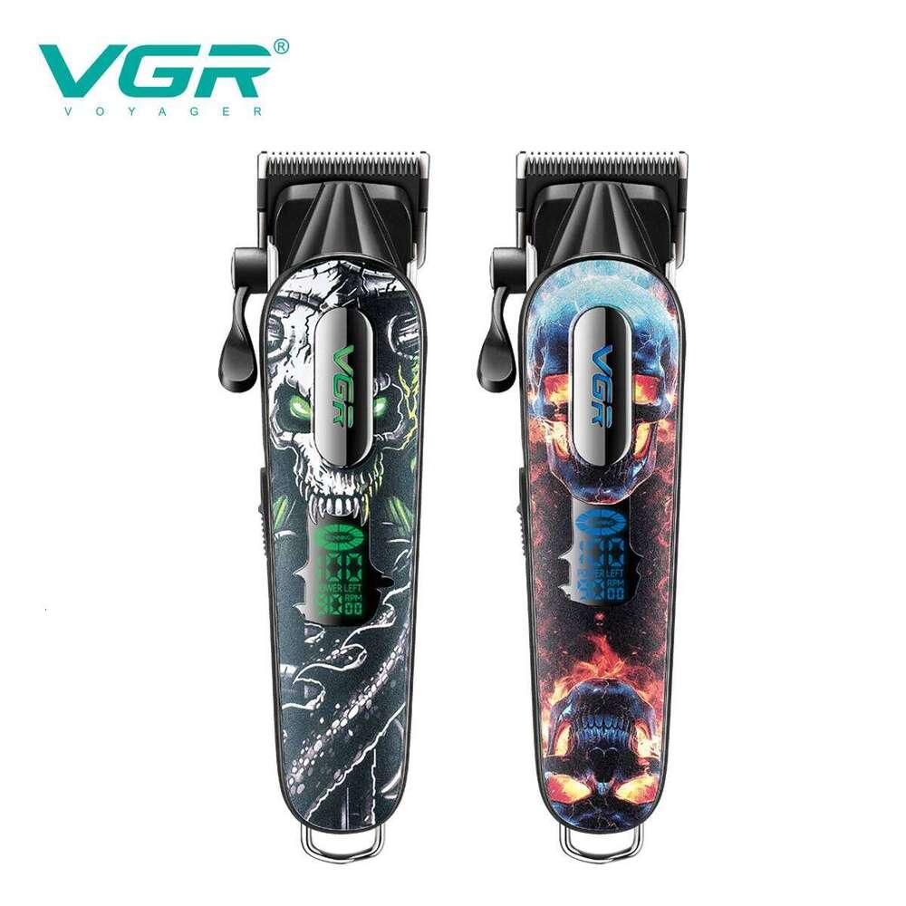VGR 9000 RPM Clipper Professional Electric Hair Cut Hine Barber Cordless Clippers Metal Trimmers For Men V-279