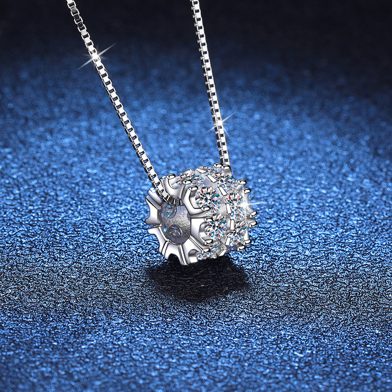 Sophisticated Womens Fashion Piece Radiant Moissanite Earring Set in High-Purity Sterling Silver