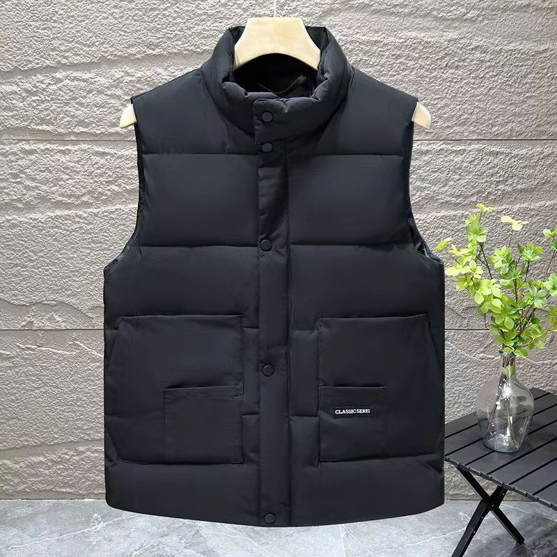 Men's vest with multiple styles, winter jacket, men's down vest, fashion designer, men's embroidered vest jacket, S-XXL
