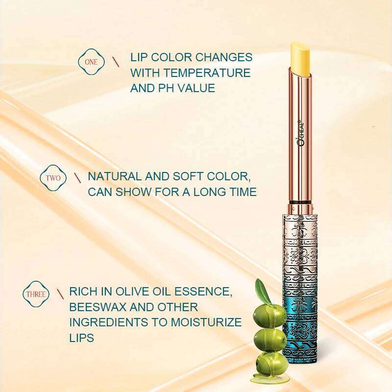 free shipping OCHEAL Moisturizing Lip Balm Long Lasting Nutritious Lipstick Temperature Change Care Magical Hydrating Lips Gloss Mask
