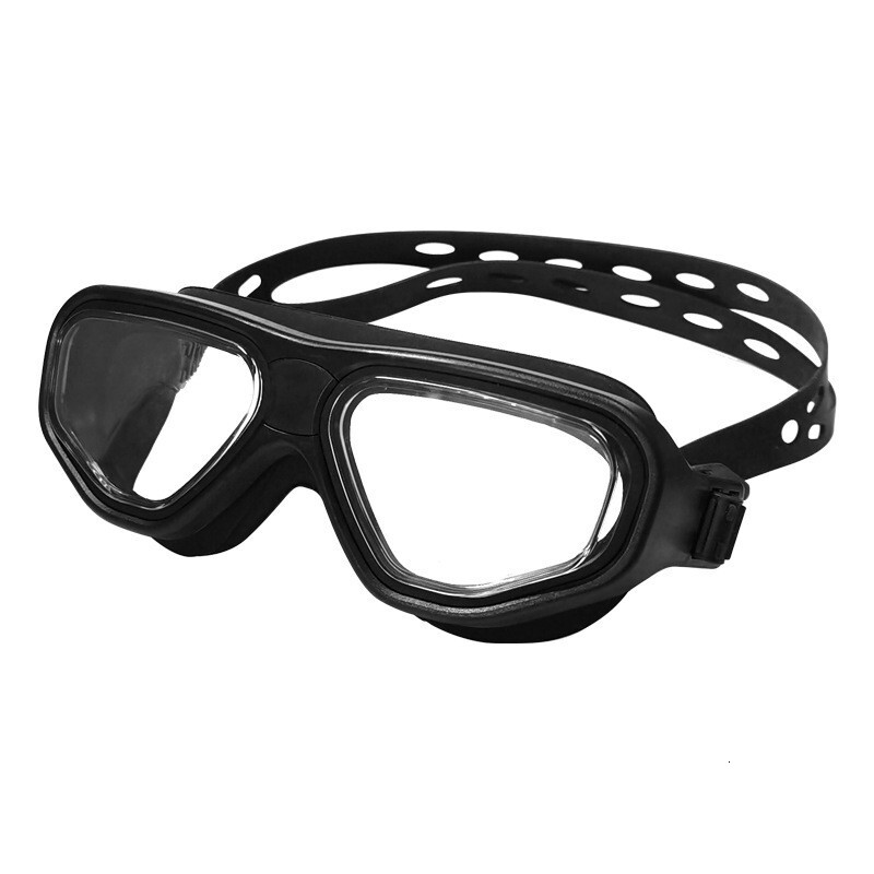 for Children and Adults, Unisex Diving Goggles Set, Waterproof, Anti-Fog, Transparent Swimming Glasses