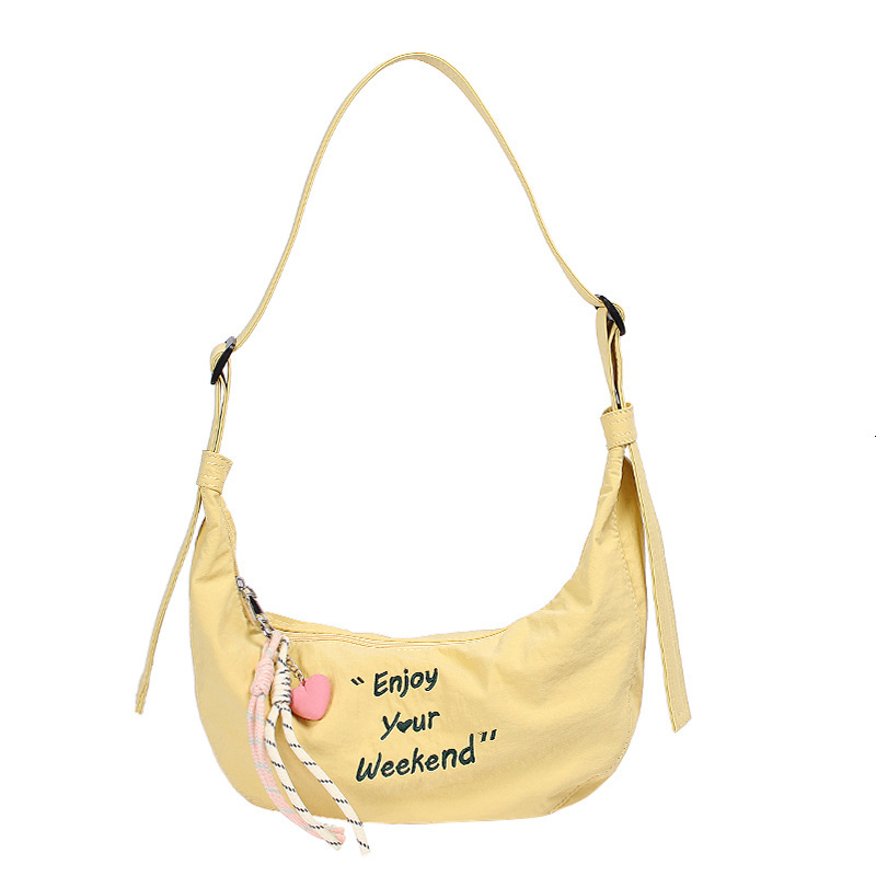 designer Korean Style Personality Letter Underarm Bag for Women 2025 New Trend Versatile Dumpling Bag Casual Outdoor Single Shoulder Crossbody Bag