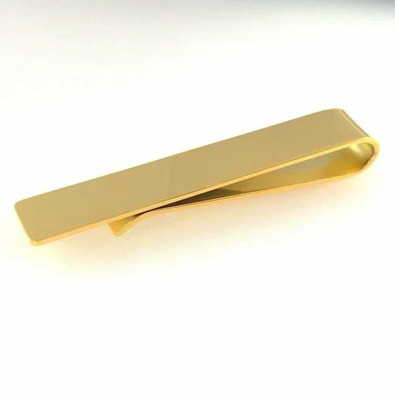 Mens Korean Version Simple Stainless Steel Tie Clip High-end Suit Accessories Fathers Day Birthday Gift Can Be Customized W250604