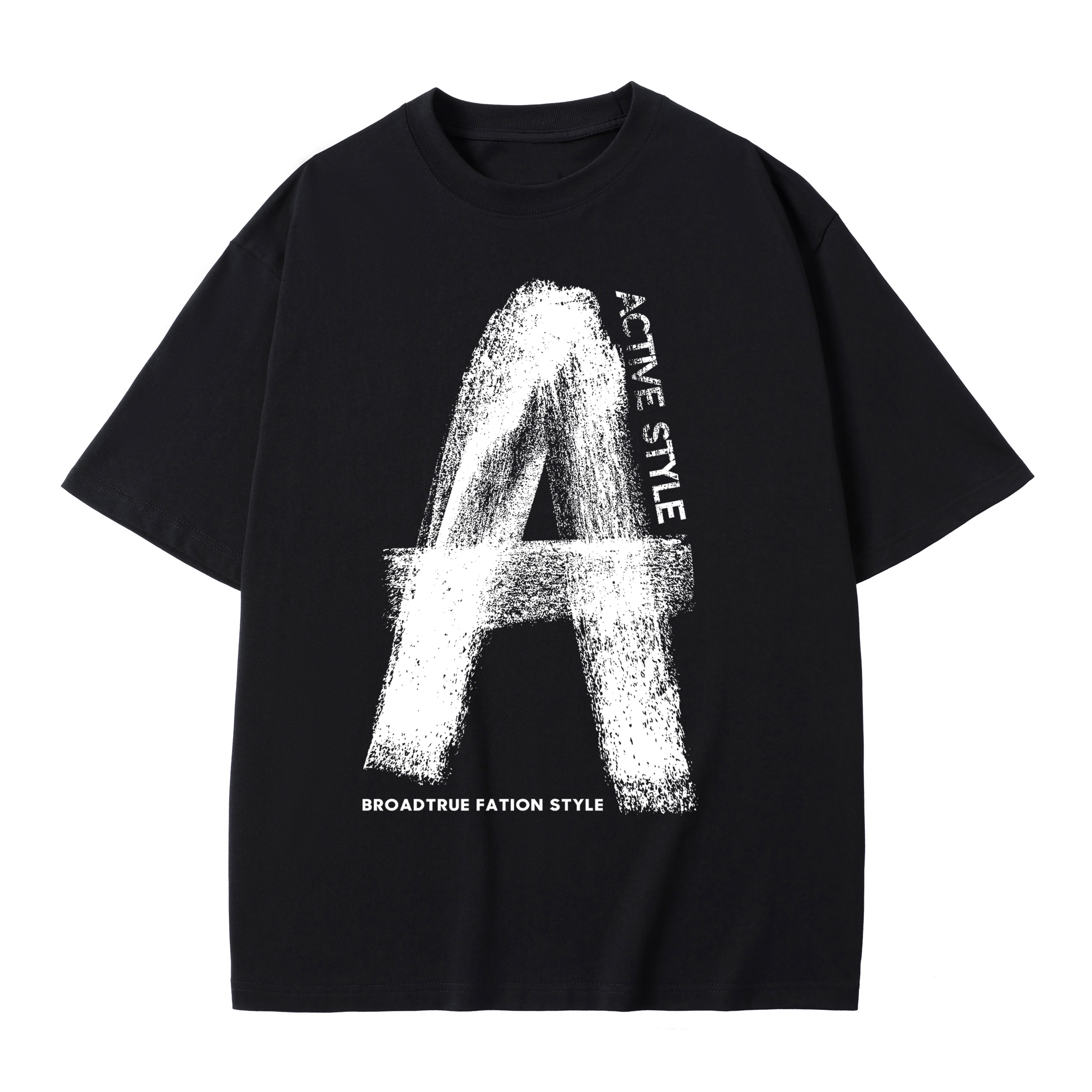 T-shirt men's top designer cotton T-shirt Rainbow Art Painting short sleeved clothing high-quality fashionable T-shirt BROADTRUE