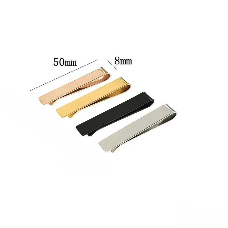 Mens Korean Version Simple Stainless Steel Tie Clip High-end Suit Accessories Fathers Day Birthday Gift Can Be Customized W250604