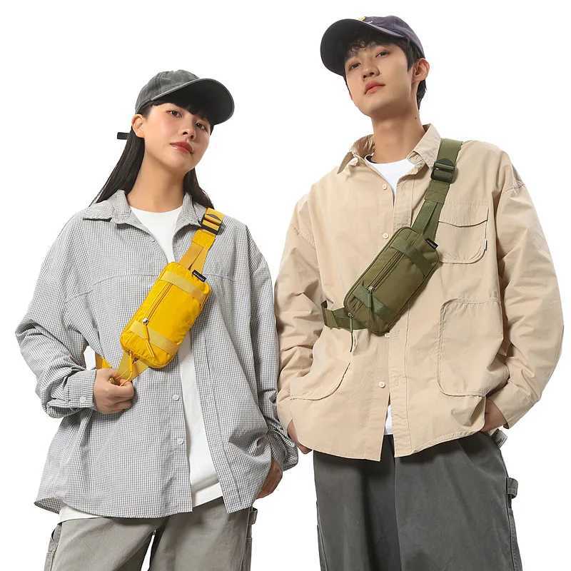 2025 Outdoor Sport Mini Chest Bag Orange Green Yellow Black Mobile Phone Waist Bag Men Women Multifunction Waterproof Fanny Pack W250604