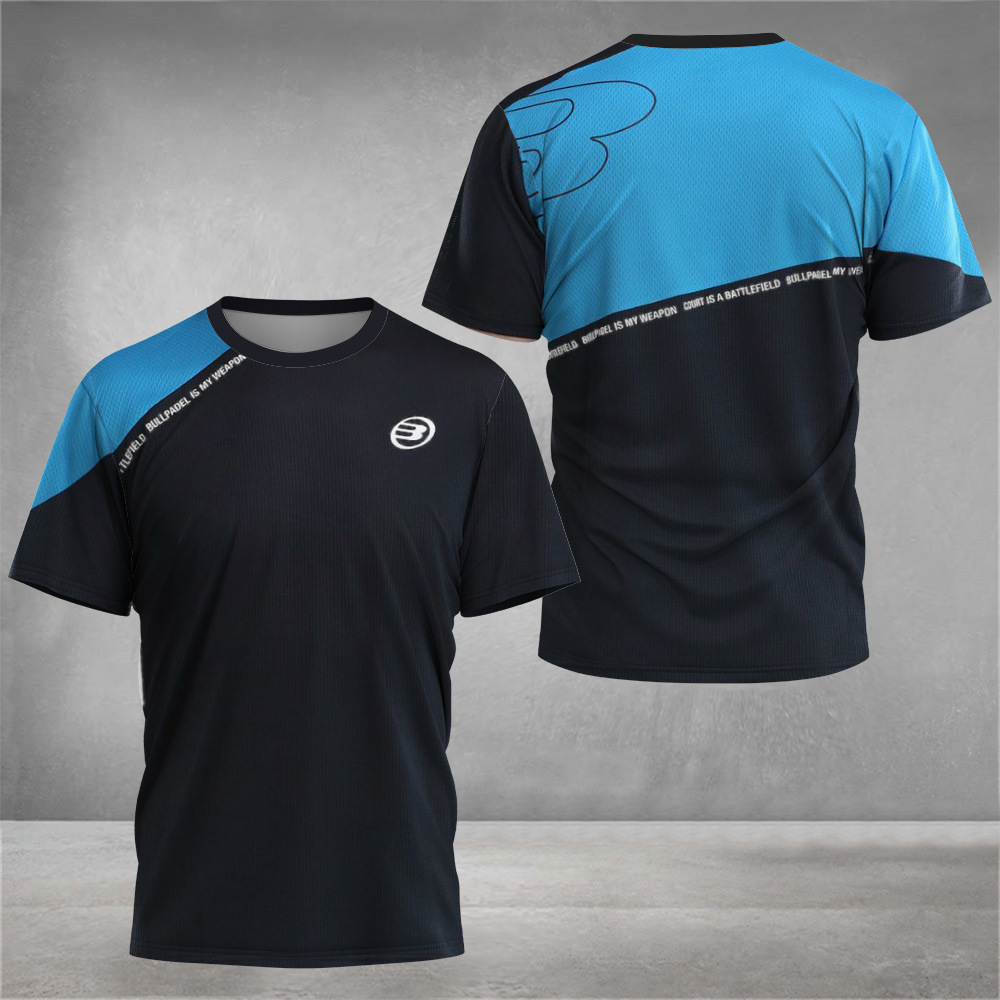 Men's T Shirts Padel Breathable Short Sleeve Summer Quick Dry Street Tops Outdoor Tennis Shirt Fitness Collection