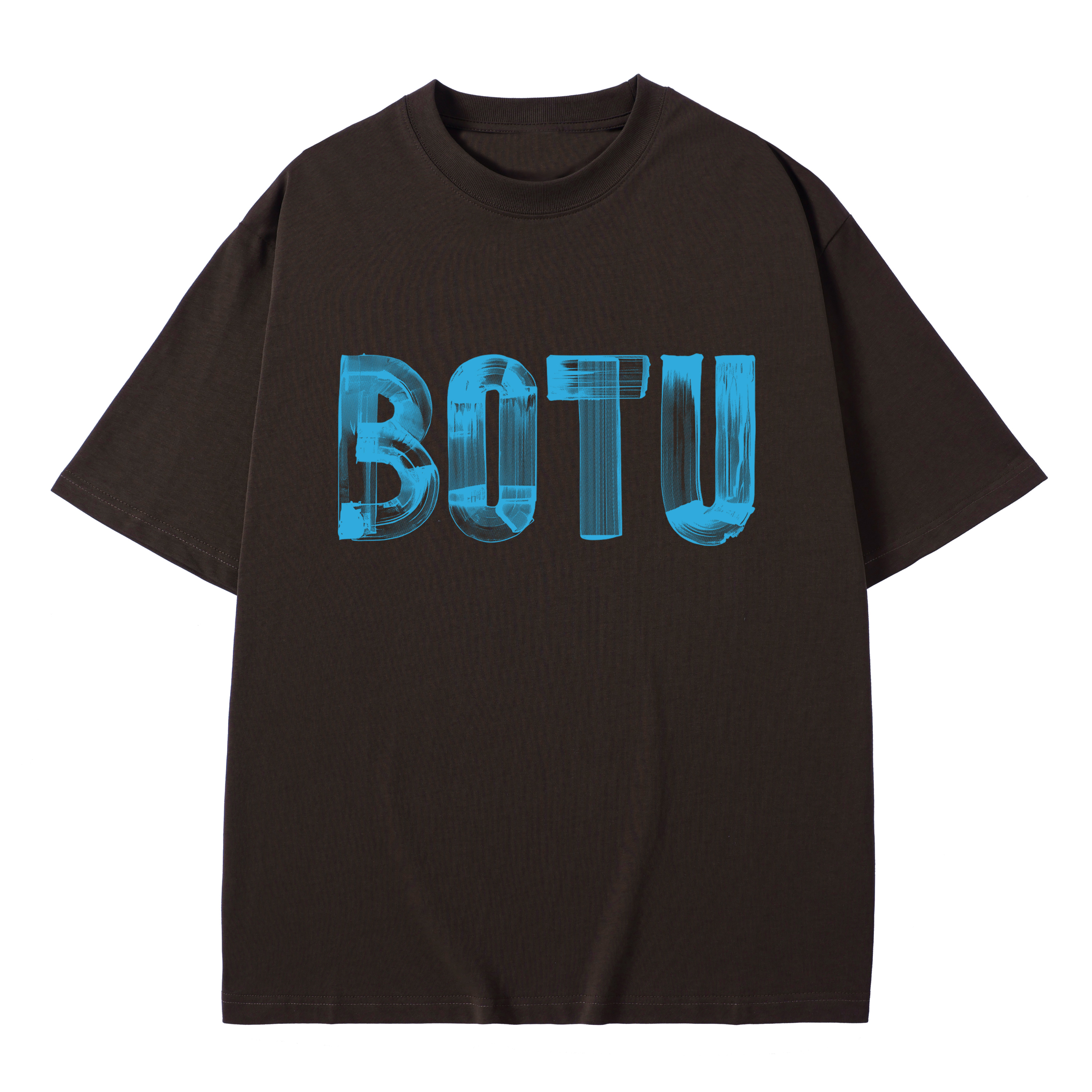 T-shirt men's top designer cotton T-shirt blue logo Painting short sleeved clothing high-quality fashionable T-shirt BROADTRUE