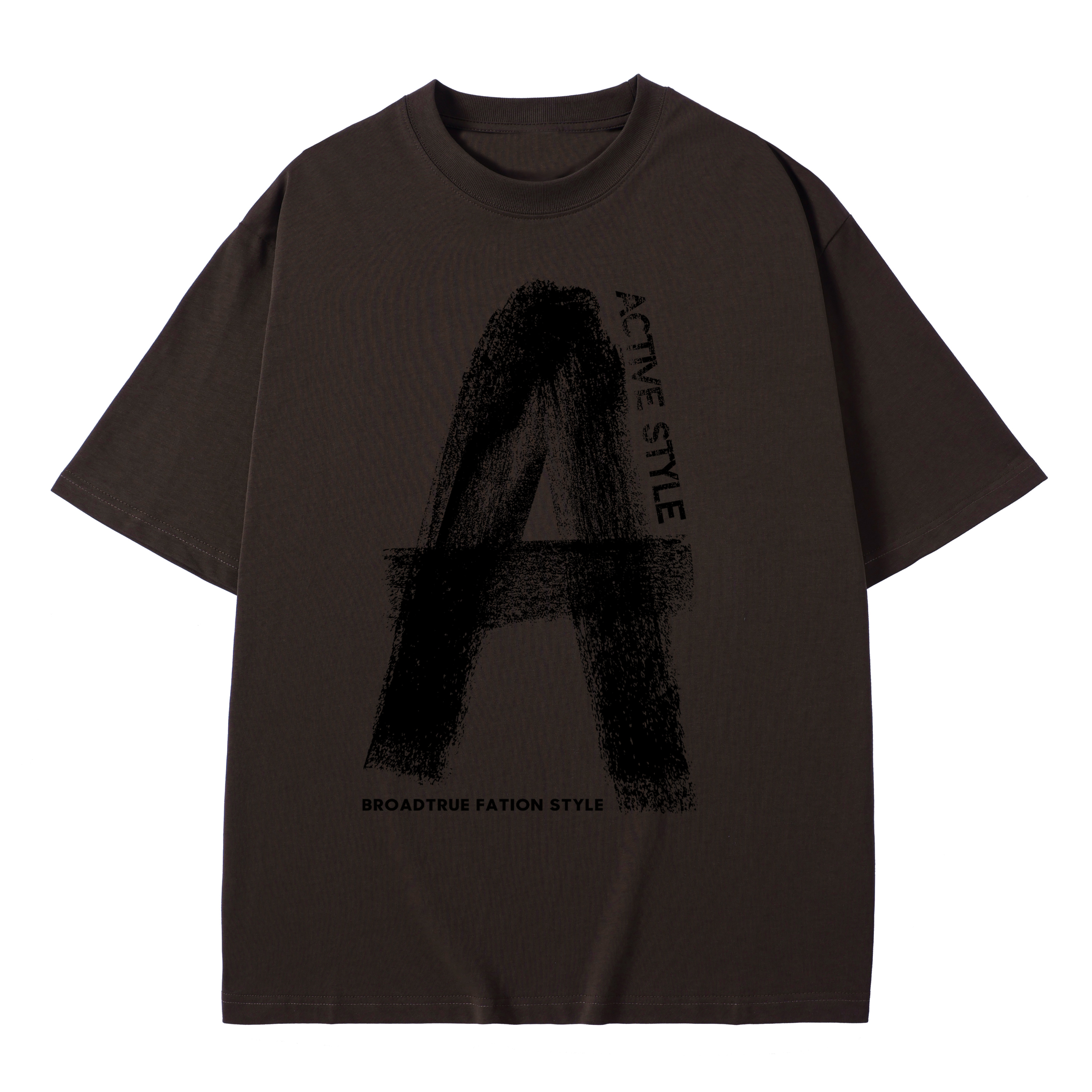 T-shirt men's top designer cotton T-shirt Rainbow Art Painting short sleeved clothing high-quality fashionable T-shirt BROADTRUE