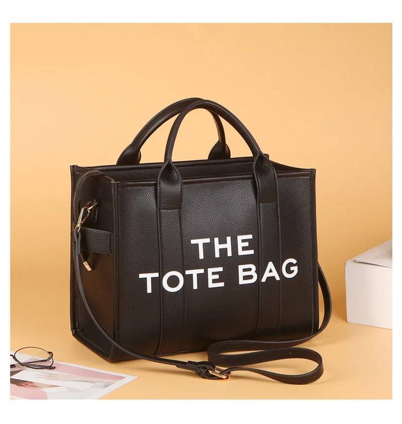 Tote For Women PU Leather Handbag Personality Large Capacity Underarm Shoulder Bags Designer Fashion Crossbody Bag 2024